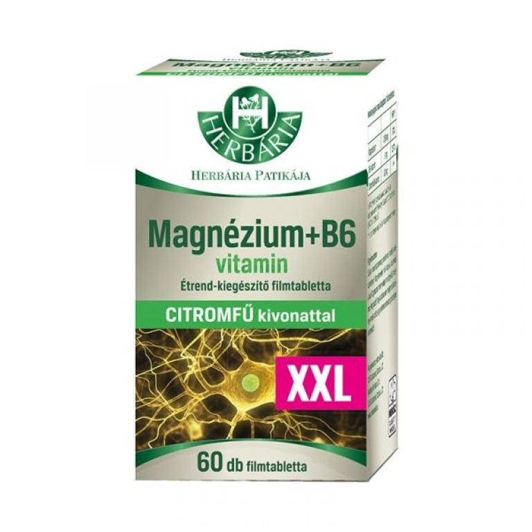 Herbária - Magnézium+B6 étrend-kiegészítő filmtabletta 60 db