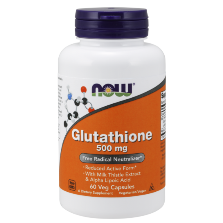 Now - Glutathione 500 mg - 60 db Veg Capsules