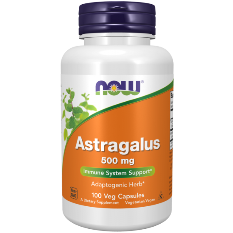 Now - Astragalus 500 mg - 100 db Veg Capsules