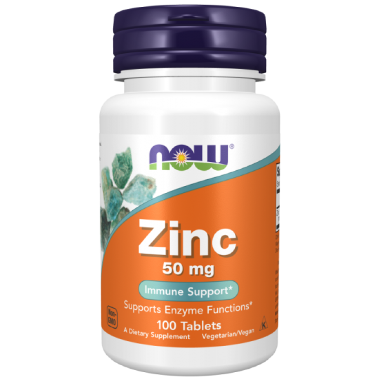 Now - Cink - Zinc - Gluconate 50 mg - 100 db Tablets