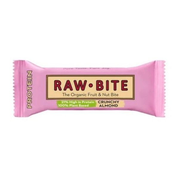 Raw Bite Protein Crunchy Almond Nyersvegán szelet  - 45 g
