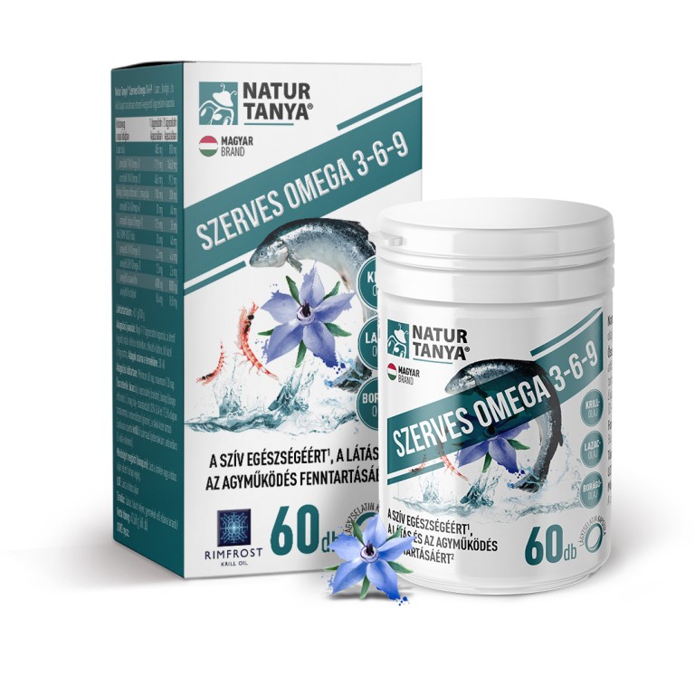 Natur Tanya - Szerves Omega 3-6-9 zsírsavak - 60 db