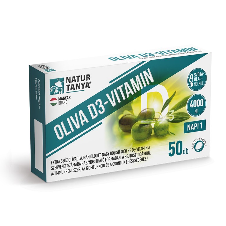 Natur Tanya - Oliva D3-vitamin 4000 NE - 50 db 