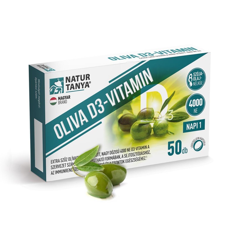 Natur Tanya - Oliva D3-vitamin 4000 NE - 50 db 