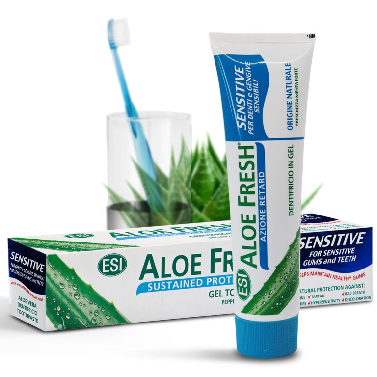 Natur Tanya - Aloe Fresh Sensitive Fluorid mentes fogkrém  - 100 ml