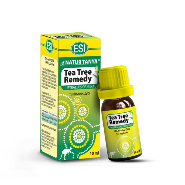 Natur Tanya ESI 100%-os tisztaságú Ausztrál Teafa olaj - Garantált 38 % feletti aktív hatóanyag (össz terpén) tartalom! 10ml