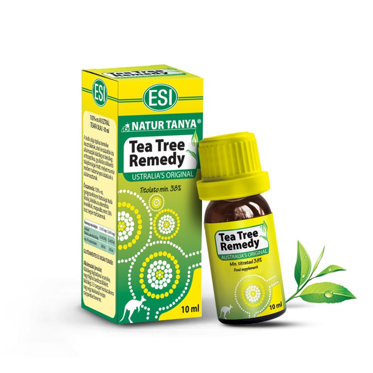 Natur Tanya ESI 100%-os tisztaságú Ausztrál Teafa olaj - Garantált 38 % feletti aktív hatóanyag (össz terpén) tartalom! 10ml