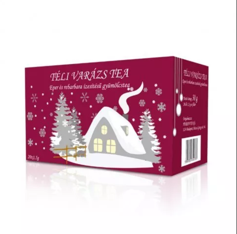 Téli Varázs Eper-Rebarbara ízű Gyümölcs Tea filteres tea