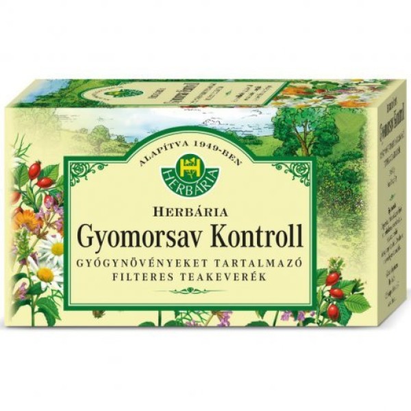 Gyomorsav kontroll filteres tea