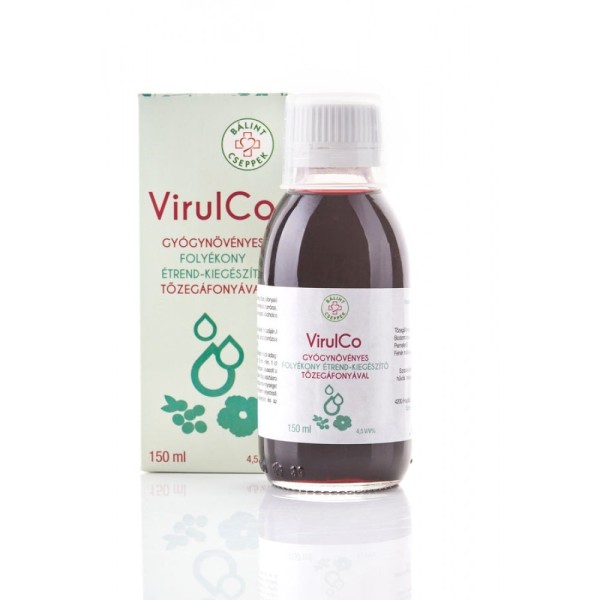 Bálint Cseppek - Virulco Gyógynövényes folyékony étrend-kiegészítő tőzegáfonyával 150 ml