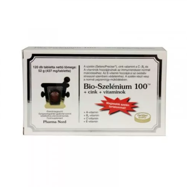 Pharma Nord - Bio Szelénium 100 + Cink + Vitaminok 120 db 