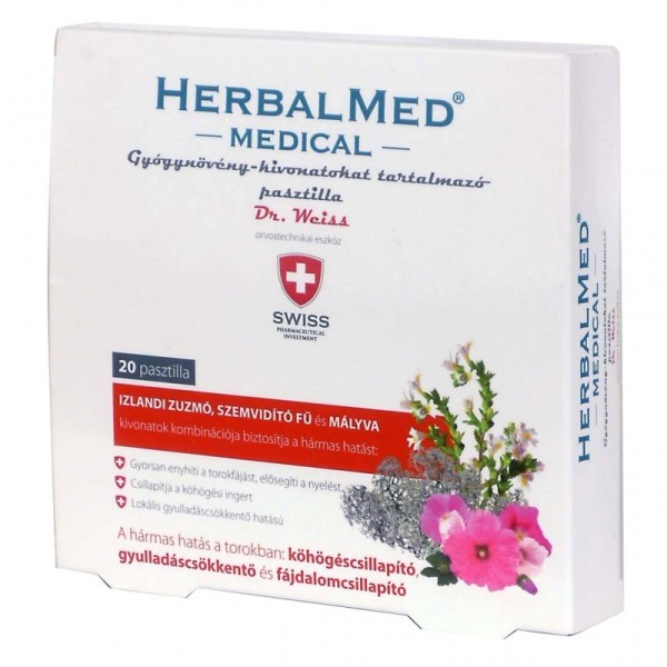 Herbal Swiss Medical Pasztilla  20 db