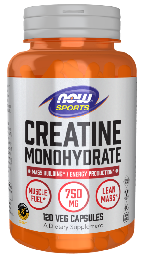 Creatine Monohydrate 750 mg - 120 db Veg Capsules