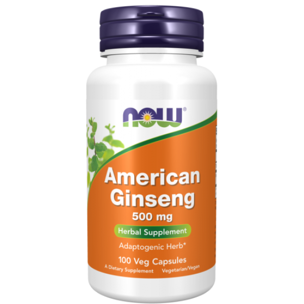 American Ginseng 500 mg - 100 db Veg Capsules