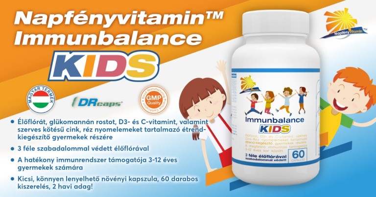 Napfényvitamin - Immunbalance Kids 60 db