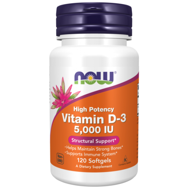 Vitamin D-3  5,000 IU - 120 db Softgels