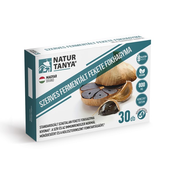 Natur Tanya - Fermentált Fekete Fokhagyma 800 mg - 30 db