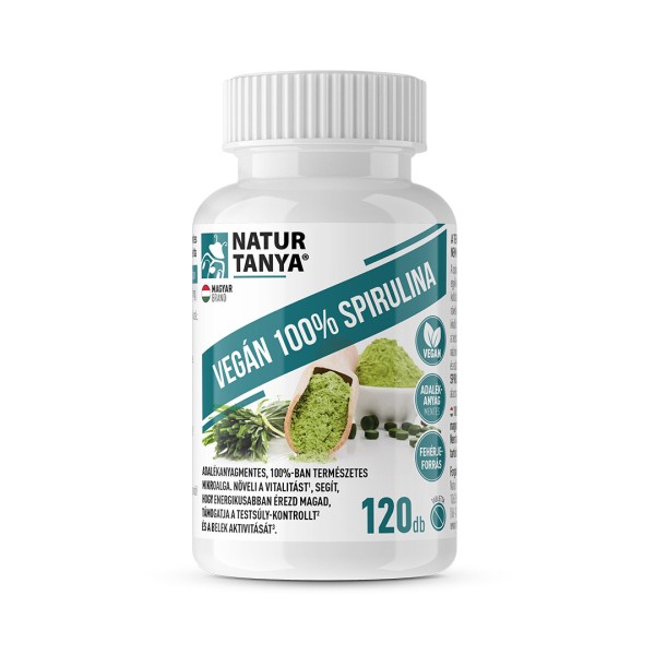 Natur Tanya - Vegán 100% Spirulina - 120 db