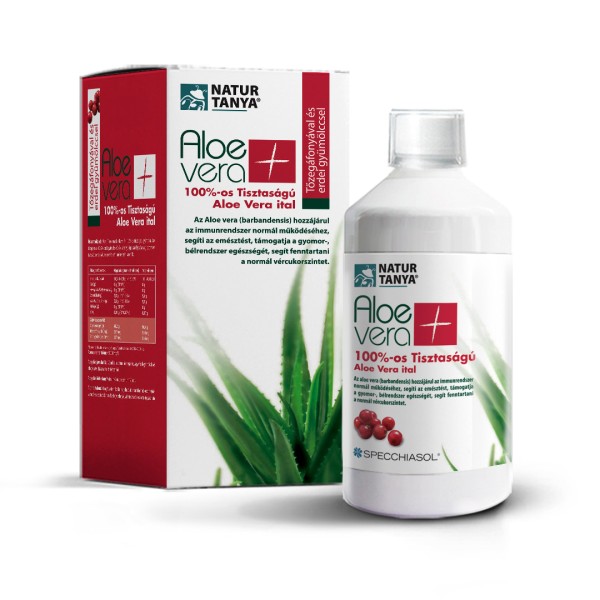 Natur Tanya - Aloe Vera 100% Tisztaságú Tőzegáfonyás ital - 1000 ml
